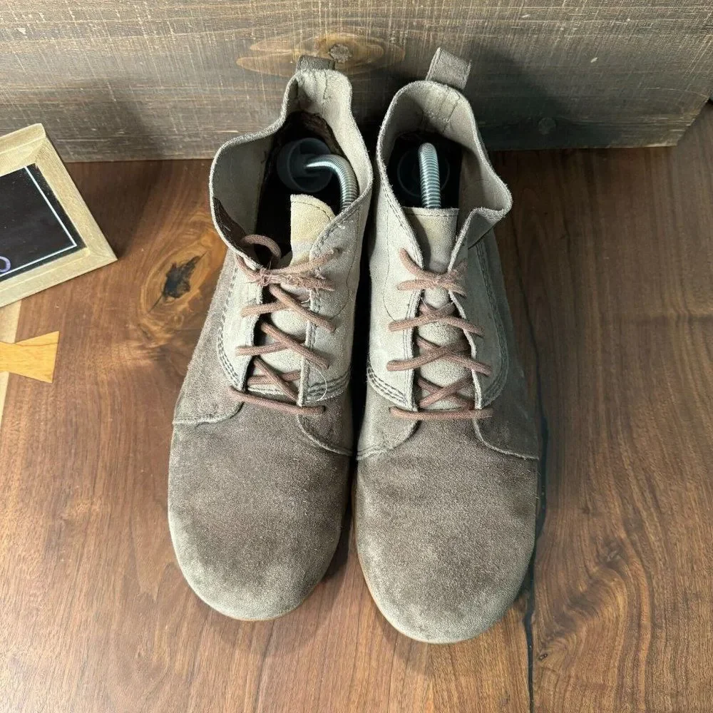 Mens Sorel Greely Gray Suede Lace Up Comfort Chukka Ankle Boots Size 10 M GUC‎